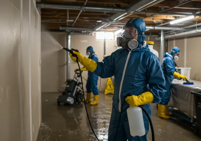 Basement Sanitization and Antimicrobial Treatment process in Mar-Mac, NC